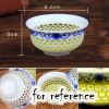 0.9 oz Handmade Hollow Out Chinese Kungfu Teacups Japanese Sake Cup Ceramic Wine Cup, 2 Pcs
