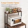 Four layer microwave oven rack-Brown