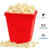 5 Core Silicone Popcorn Maker Bowl • Microwave BPA Free and Dishwasher Safe Hot Air Kernel Popper - POP BWL R