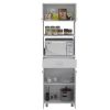 Microwave Cabinet Madison, Kitchen, White