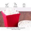 5 Core Silicone Popcorn Maker Bowl • Microwave BPA Free and Dishwasher Safe Hot Air Kernel Popper - POP BWL R